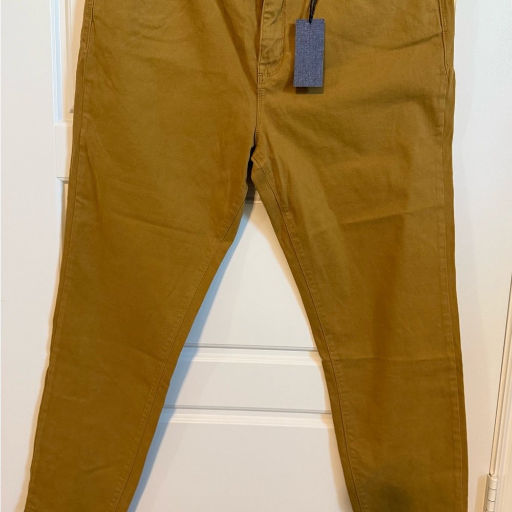 Curve Appeal Women's Skinny Pants - Mustard